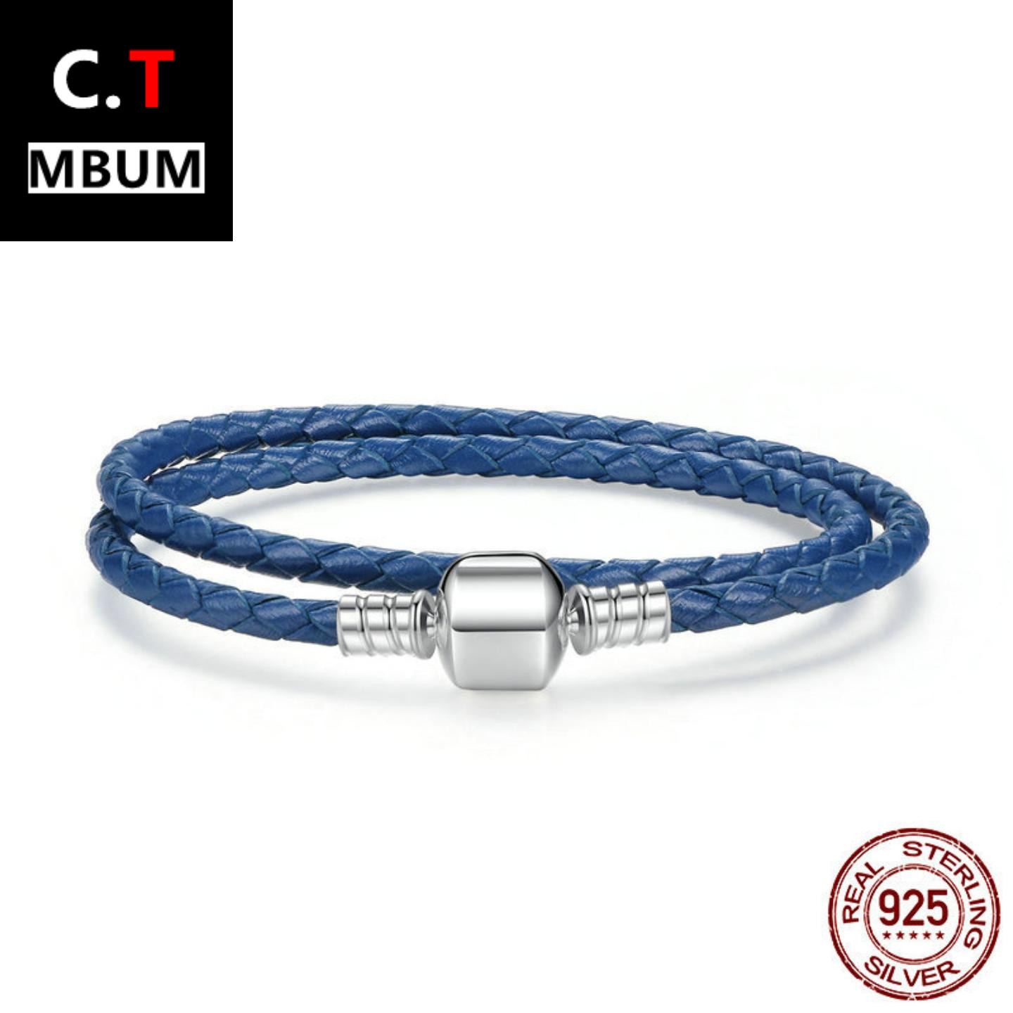 欧美爆款S925纯银手环DIY个性