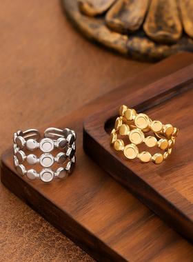 ins风轻奢不锈钢女士戒指