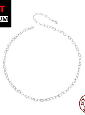 艾芙乐原创时尚爱心排列链条项链