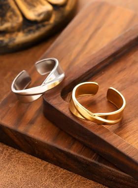 艾芙乐新款翅膀羽毛开口戒可调节