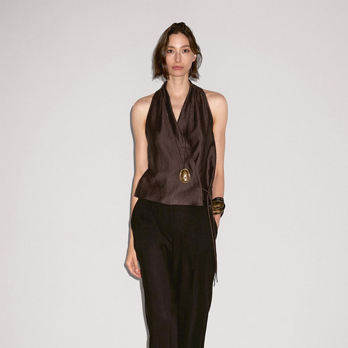 MD款春夏新款老钱风度假风衬衫