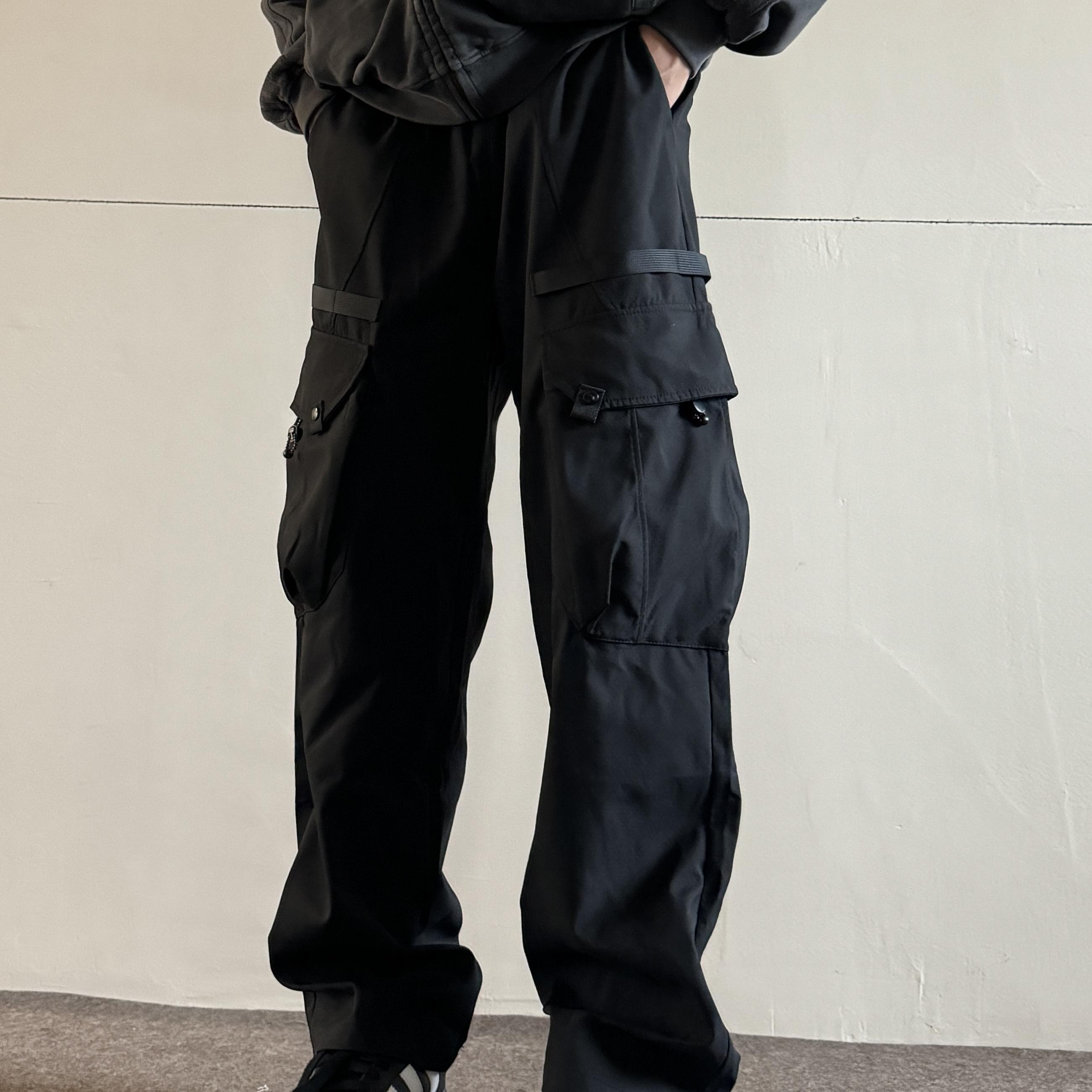 soxiox秋季美式冲锋裤男