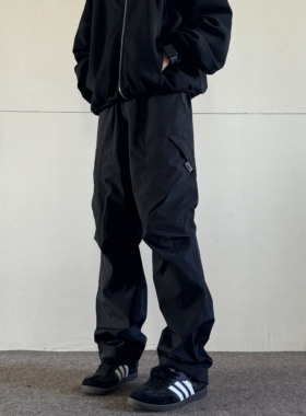 soxiox秋冬加绒美式软壳滑雪裤男女防泼水防风直筒户外机能冲锋裤