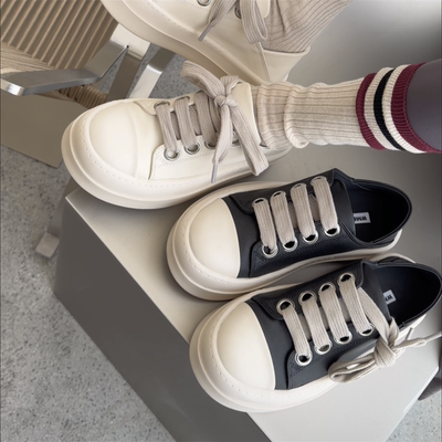 WM6女鞋真皮厚底运动鞋休闲板鞋