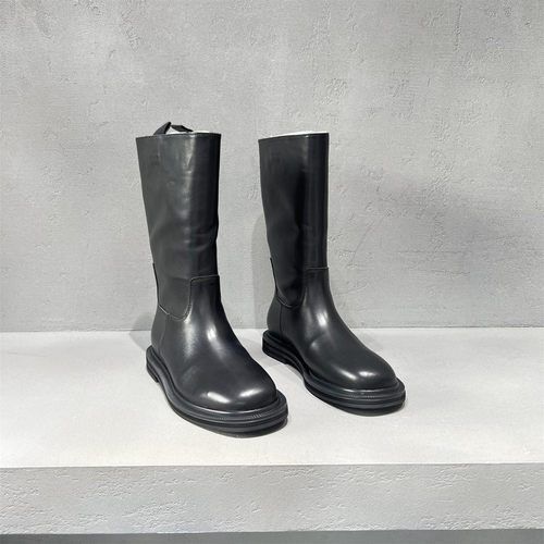 真皮胎牛皮全皮马丁靴中筒靴欧货