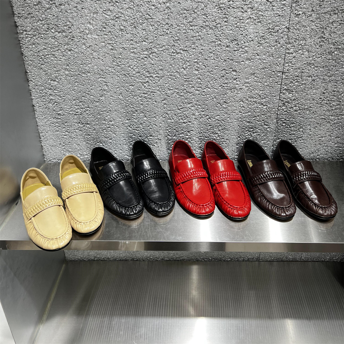 欧洲站女鞋2026春新款欧货真皮圆头平底浅口单鞋一脚蹬懒人乐福鞋,女鞋,乐福鞋（豆豆鞋）,淘宝优惠券,粉丝福利购,淘宝优惠卷