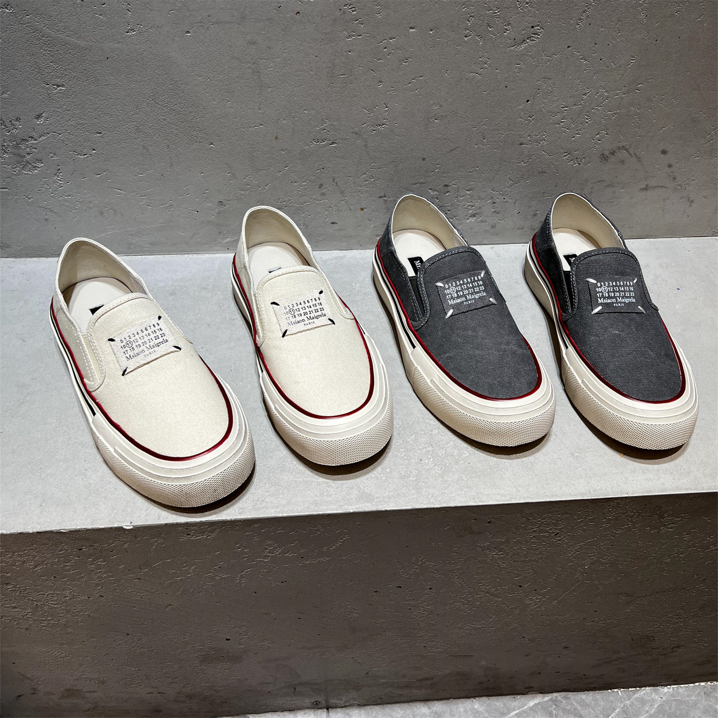 欧洲站女鞋2026春新款欧货真皮圆头厚底懒人帆布鞋一脚蹬休闲板鞋,女鞋,休闲板鞋,淘宝优惠券,粉丝福利购,淘宝优惠卷