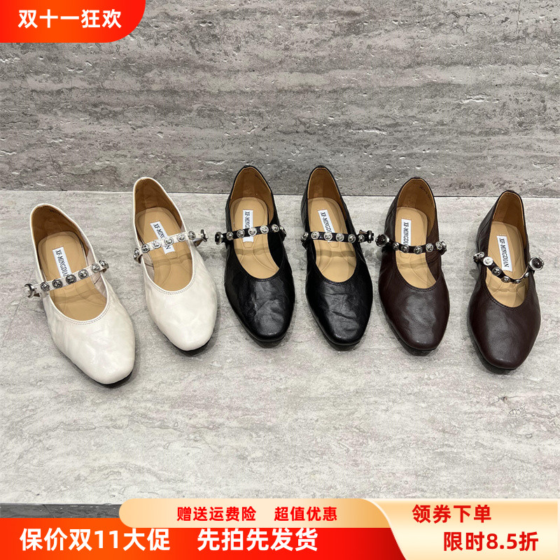 先峰名典真皮平底单鞋玛丽珍鞋潮