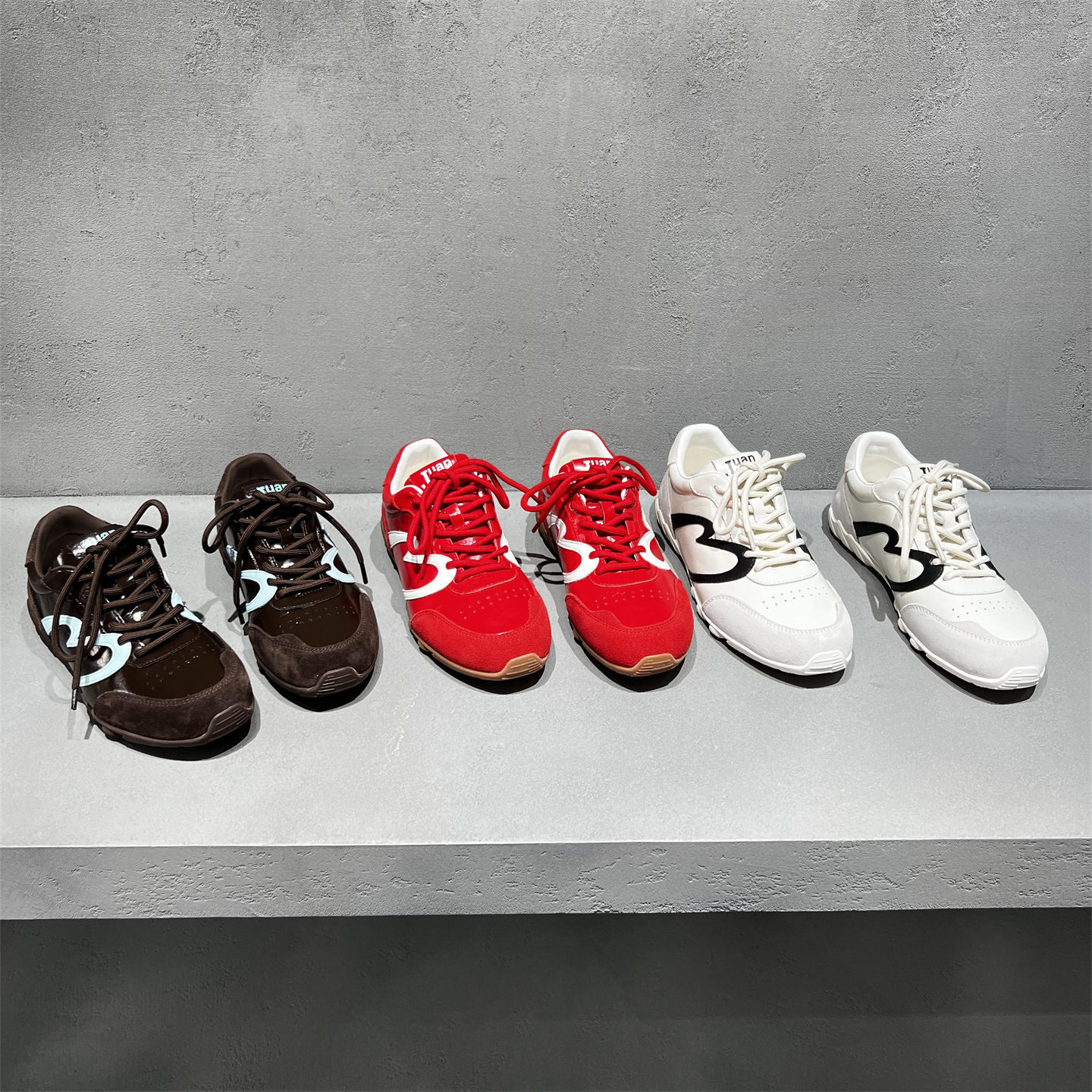 欧洲站女鞋2026春新款欧货真皮系带厚底百搭德训鞋休闲运动鞋板鞋,女鞋,德训鞋,淘宝优惠券,粉丝福利购,淘宝优惠卷