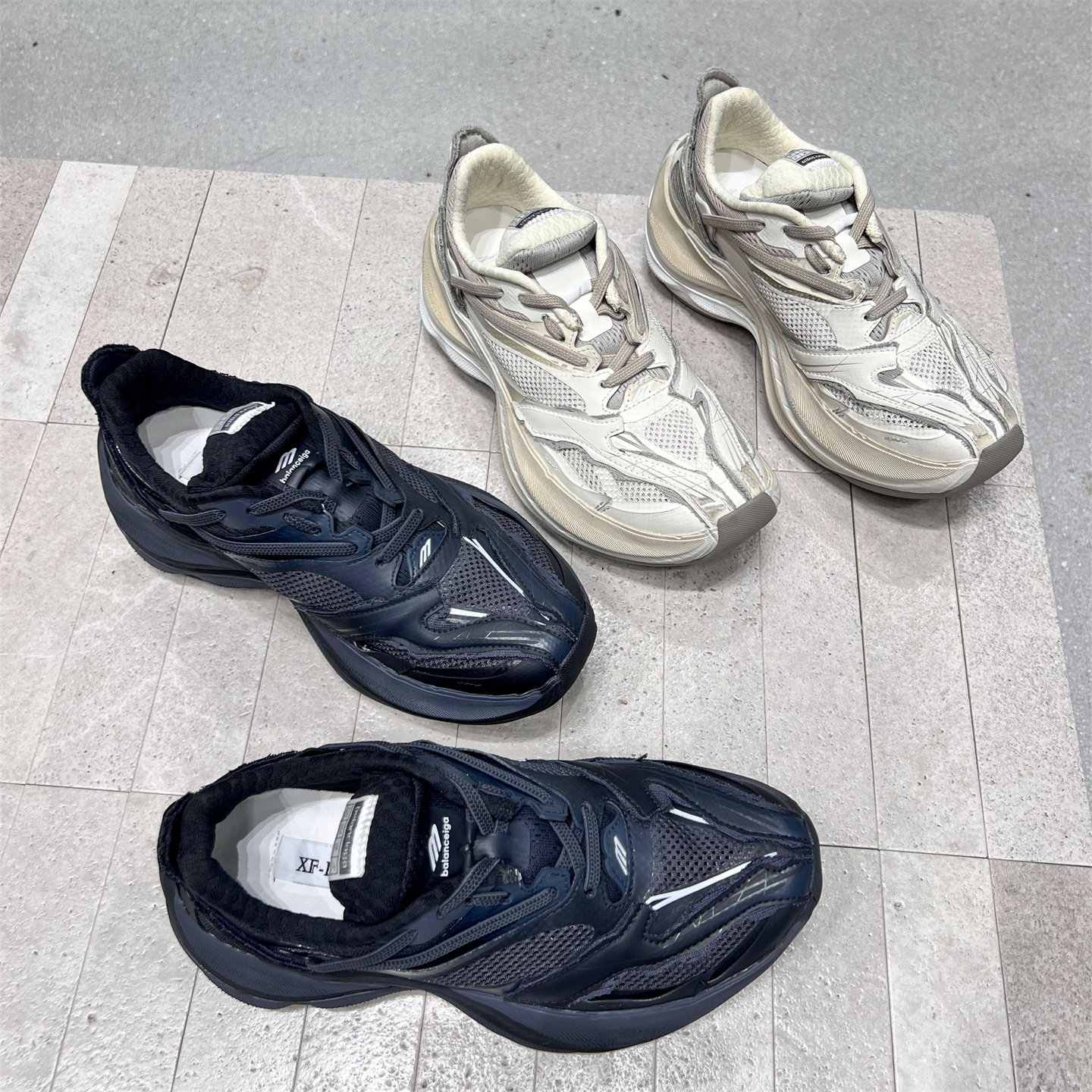 先锋名典真皮厚底休闲运动老爹鞋