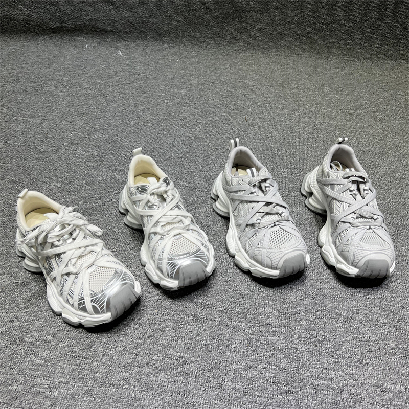 真皮厚底老爹鞋松糕底休闲运动鞋