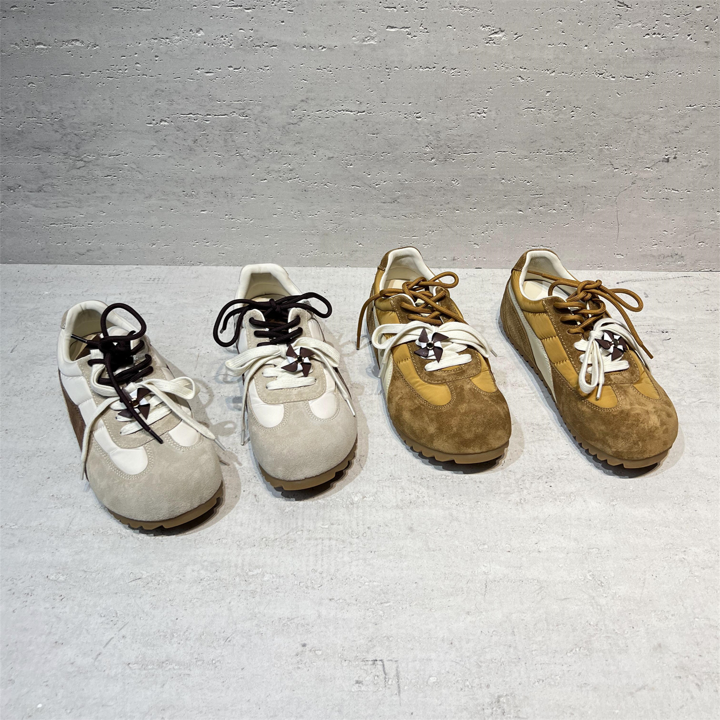 真皮磨砂皮内增高德训鞋休闲板鞋