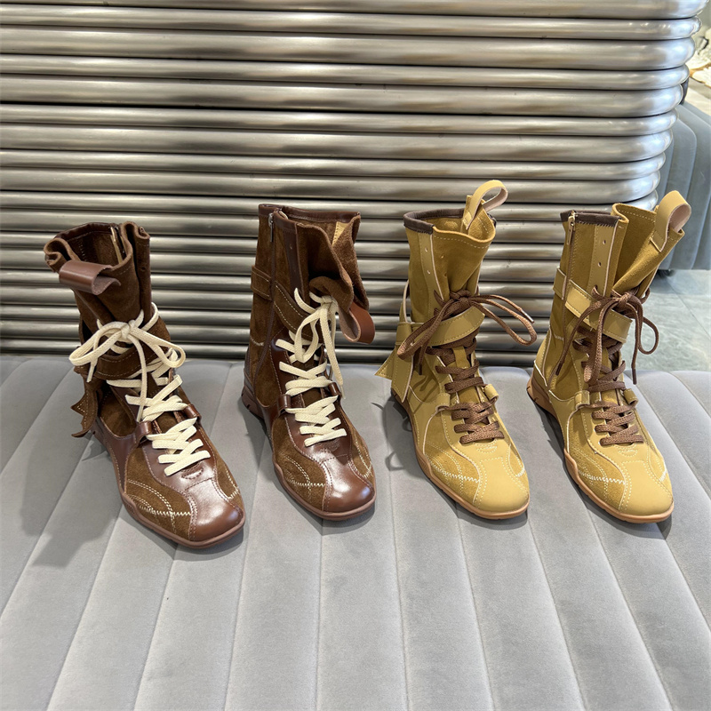 真皮拳击户外靴工装马丁靴短靴潮