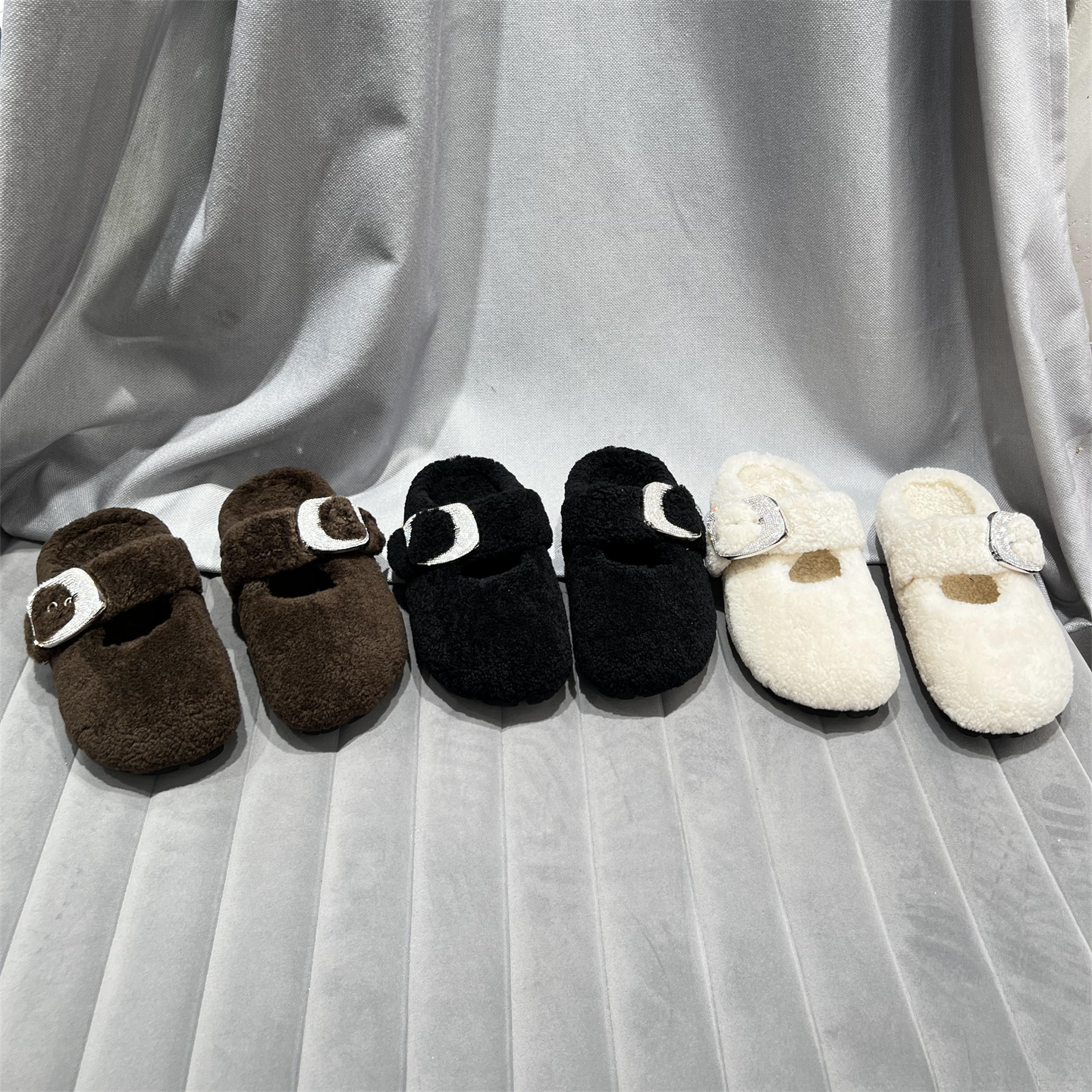 真皮羊毛保暖毛毛鞋勃肯包头拖鞋