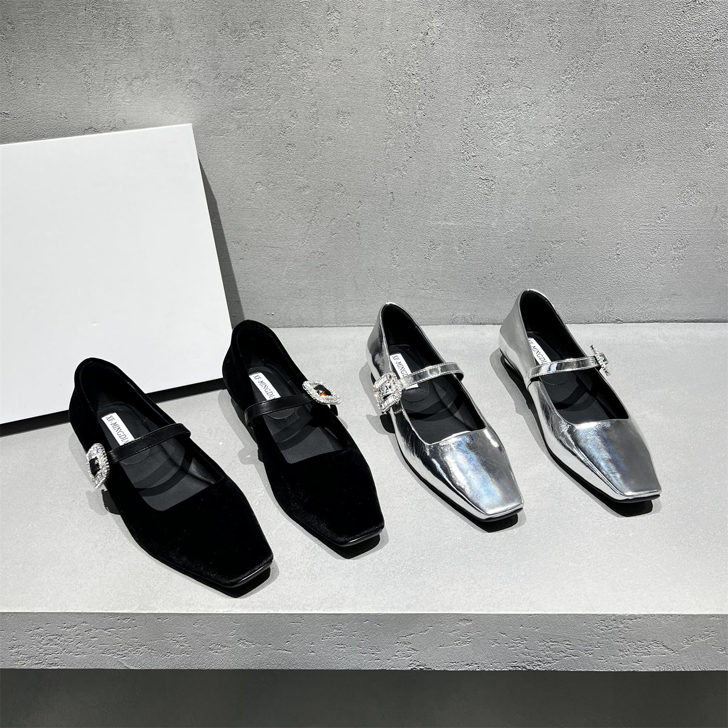 欧洲站女鞋2026春新款欧货真皮一字带方头平底浅口单鞋玛丽珍鞋潮,女鞋,玛丽珍鞋,淘宝优惠券,粉丝福利购,淘宝优惠卷