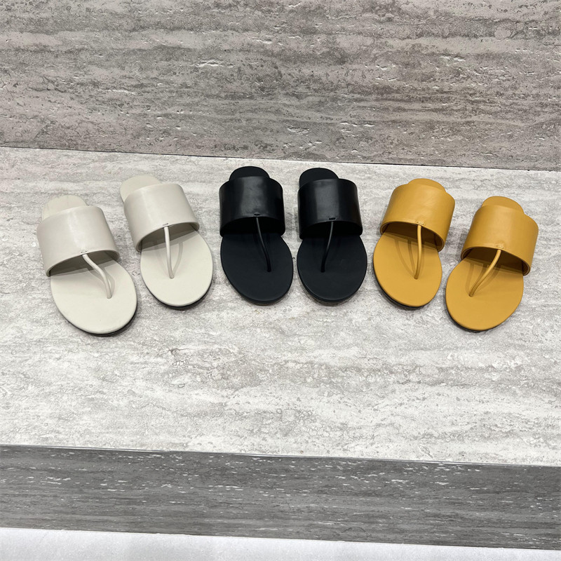 欧洲站女鞋2025夏新款欧货真皮胎牛皮平底夹趾拖凉鞋沙滩风人字拖