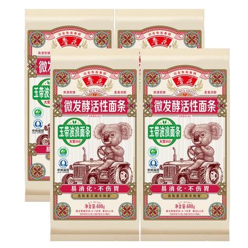 鲁花考拉系列玉带波浪挂面