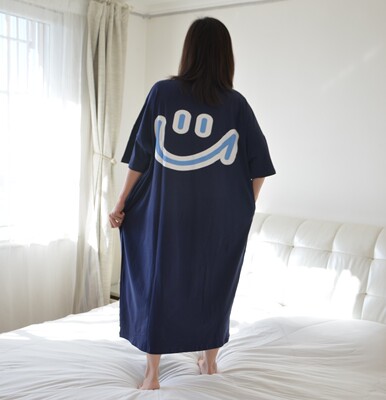 纯棉夏季加肥大码孕妇睡裙