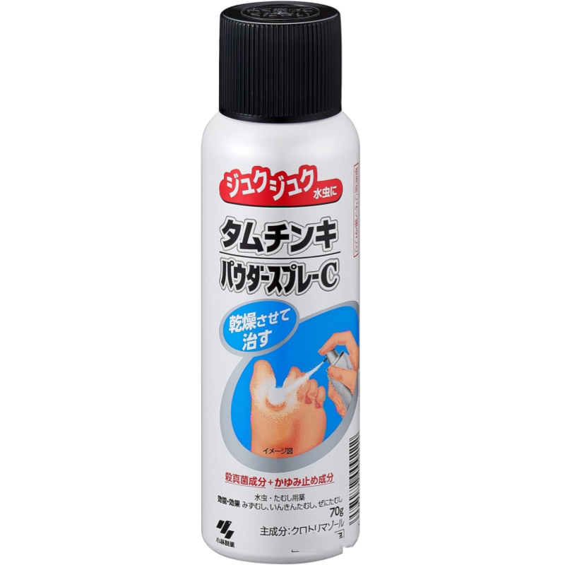 日本原装小林制药脚霜护足霜防臭喷雾70g