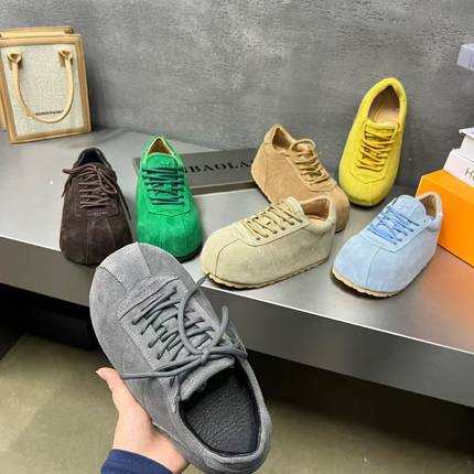 2025秋季新款反绒皮丑萌单鞋德训鞋女百搭复古系带休闲鞋女鞋1561