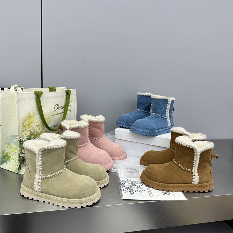 2025冬季真皮靴毛绒雪地靴