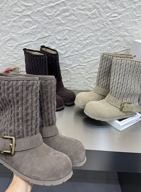 加绒保暖轻便厚底女雪地靴