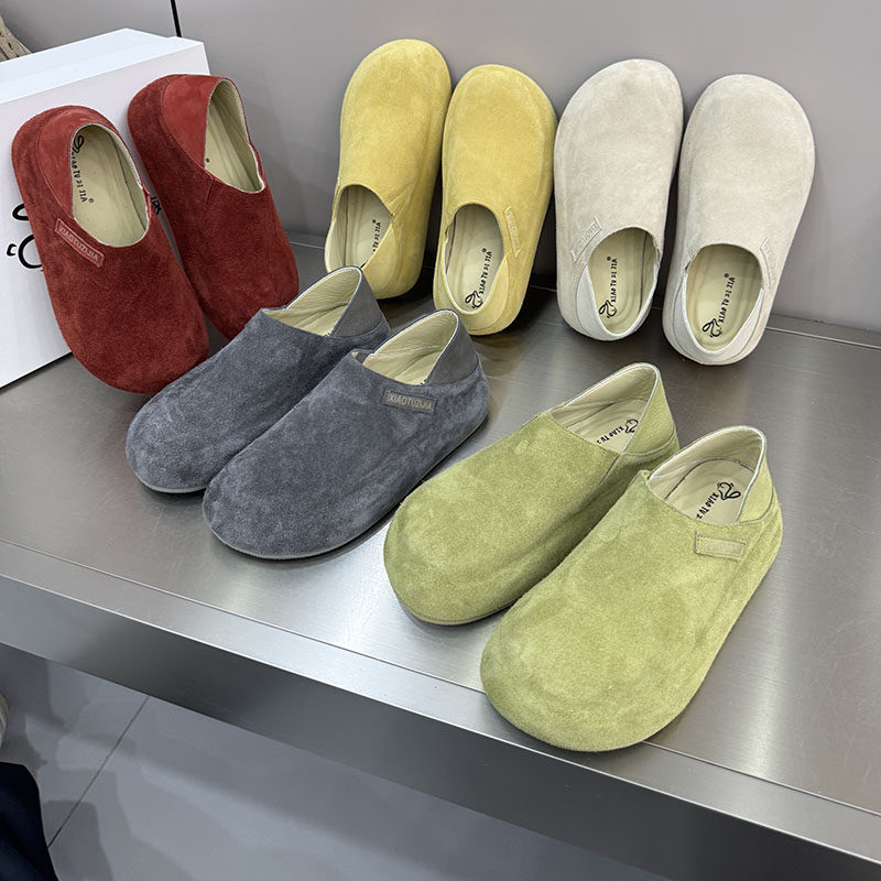 勃肯鞋女26新款休闲圆头松糕底软底防滑毛绒豆豆鞋真皮单鞋668-5,女鞋,勃肯鞋/软木鞋,淘宝优惠券,粉丝福利购,淘宝优惠卷