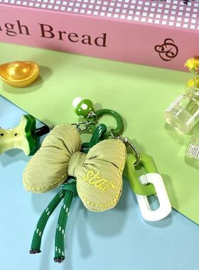 新款可爱糖果色花朵蝴蝶结圣诞仿真立体苹果核手机链包包挂饰挂件