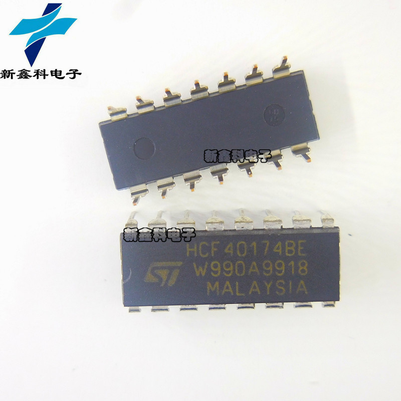 HCF40174BE HCF40174 DIP-16 触发器逻辑芯片 直插 ST 全新