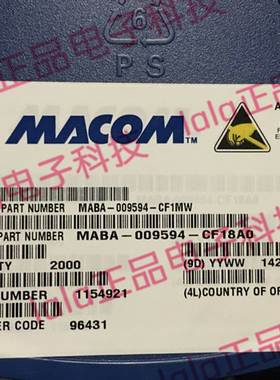 MABA-009594-CF18A0 5MHz~200MHz 1:1 6-SMD 变压器 M/A-COM