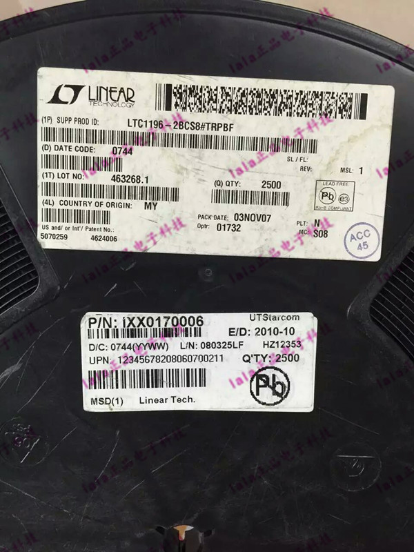 LTC1196-2BCS8#TRPBF 全新原装 8-SOIC 模数转换器 LTC1196