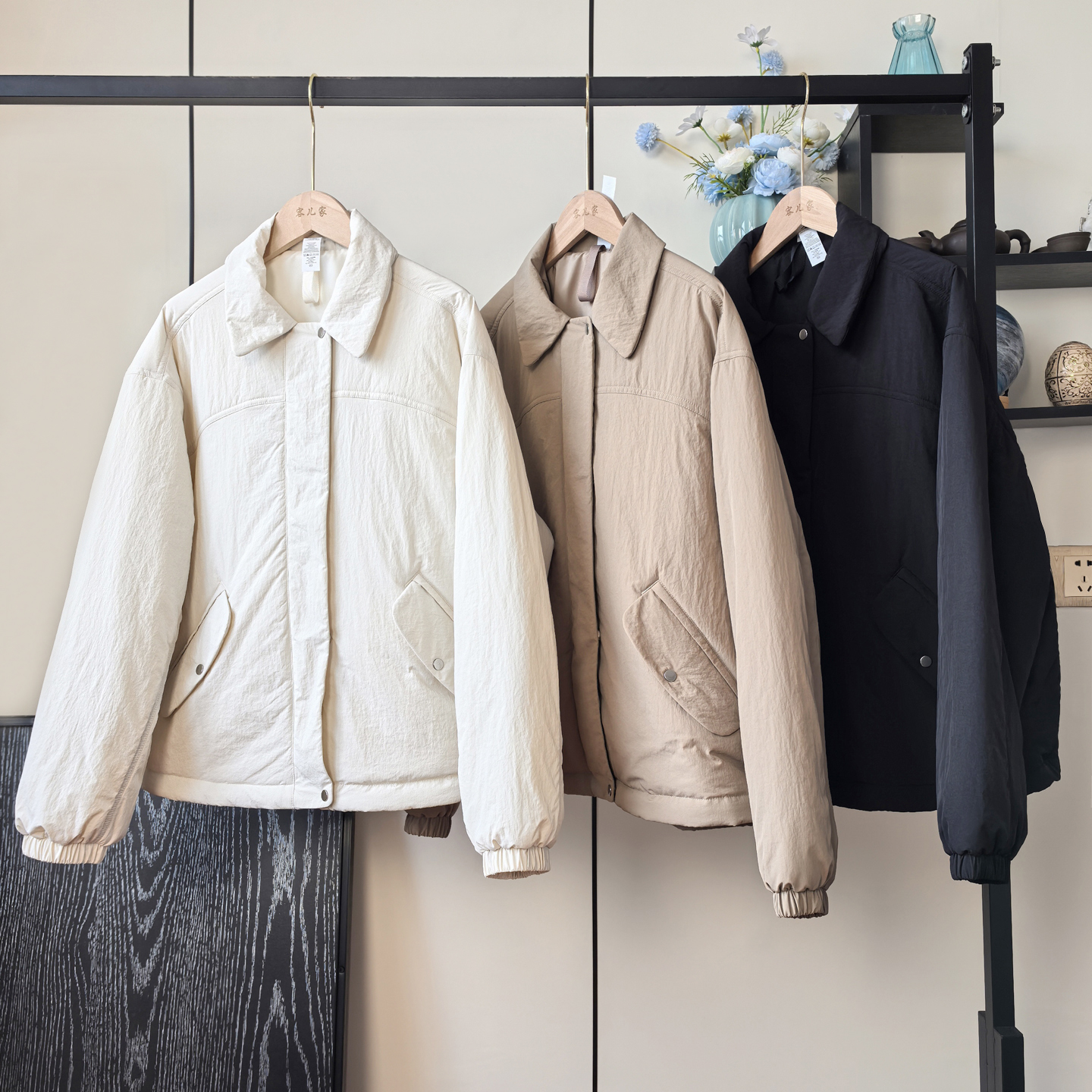 LU家高端工装夹棉保暧棉服外套