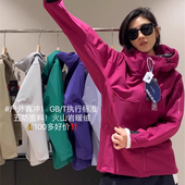 户外鸟系 五防抗撕裂保暖火山岩暖绒男女款 软壳冲锋衣连帽短外套