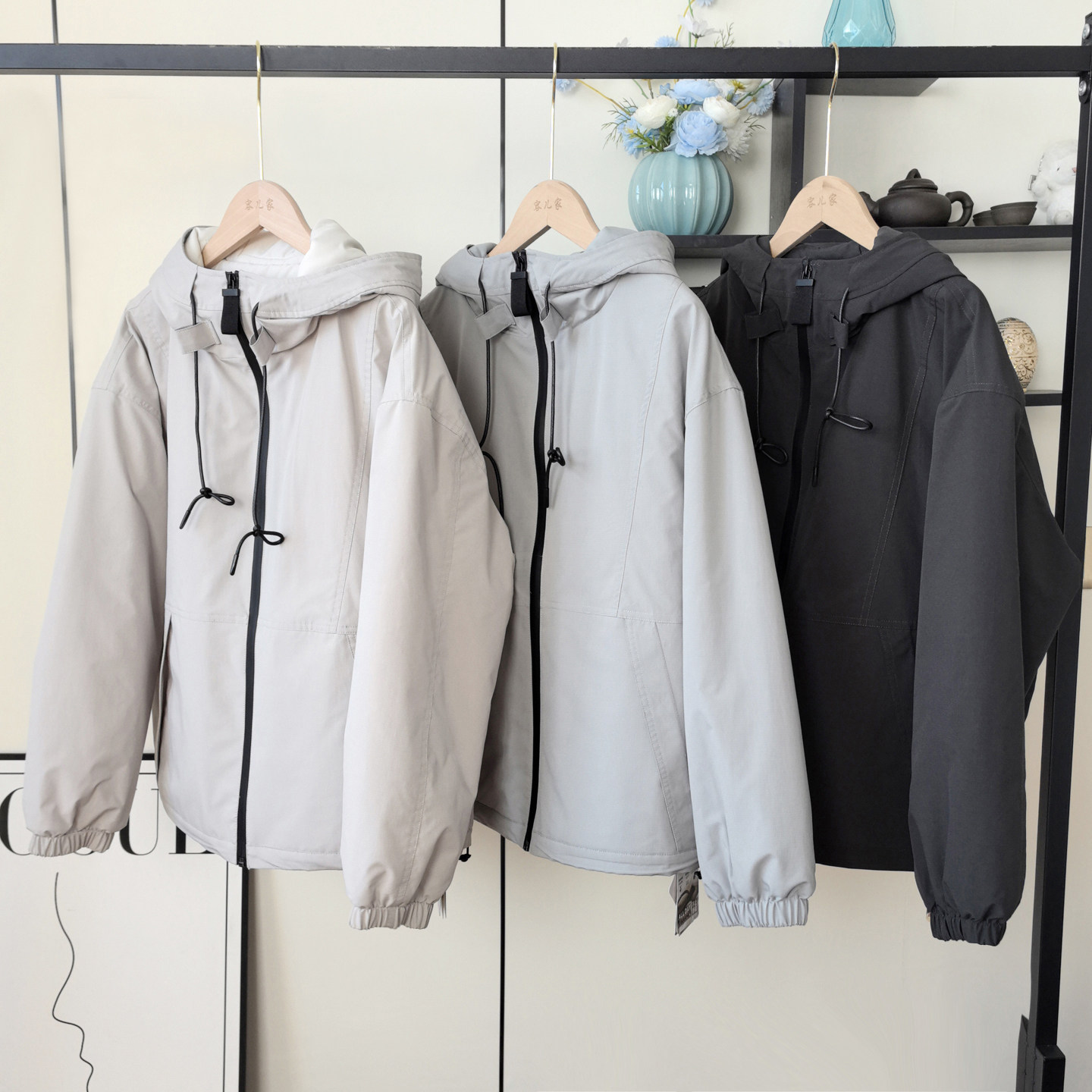 冬季暖阳！三防保暖蚕丝羊毛石墨烯棉服夹棉加厚连帽冲锋衣外套女