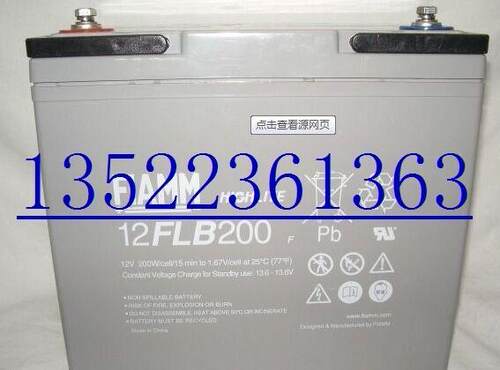 FIAMM非凡 12FLB200 12V200AH UPS专用电力设施蓄电池调整