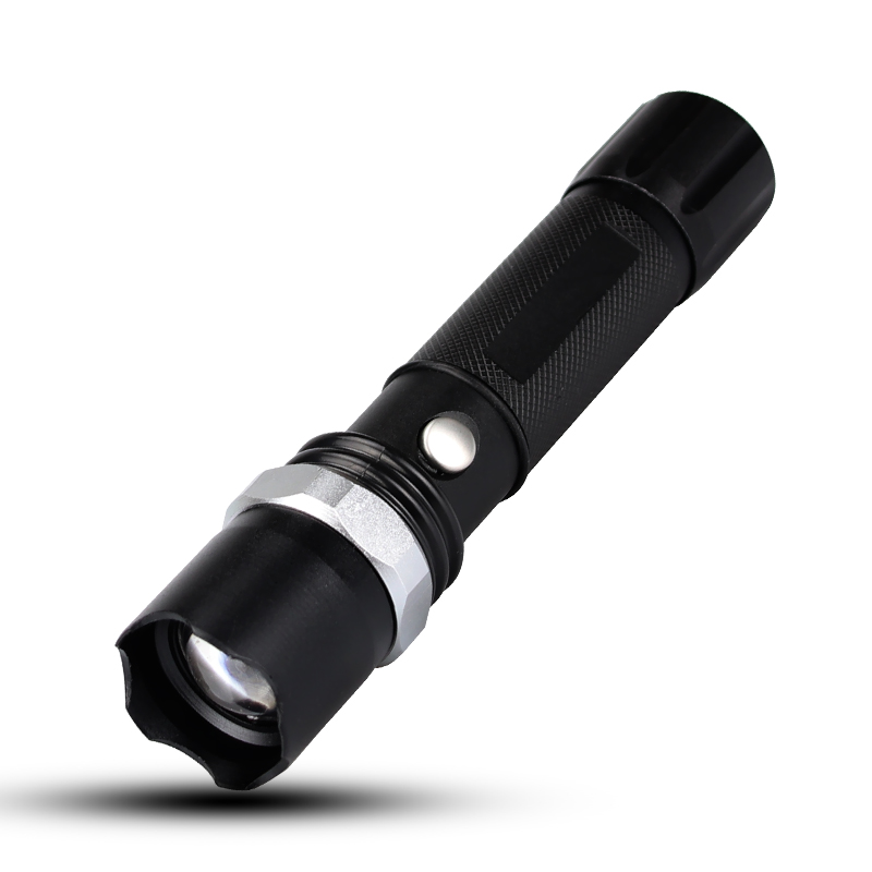 骑行强光手电筒变焦LED18650电池