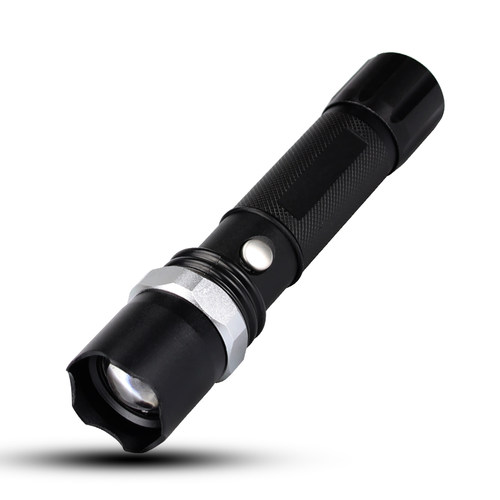 骑行强光手电筒变焦LED18650电池