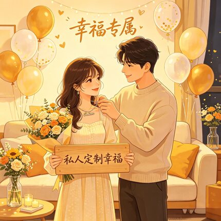 结婚领证拍照道具订婚红字白纱婚纱照红毛线粘字头纱