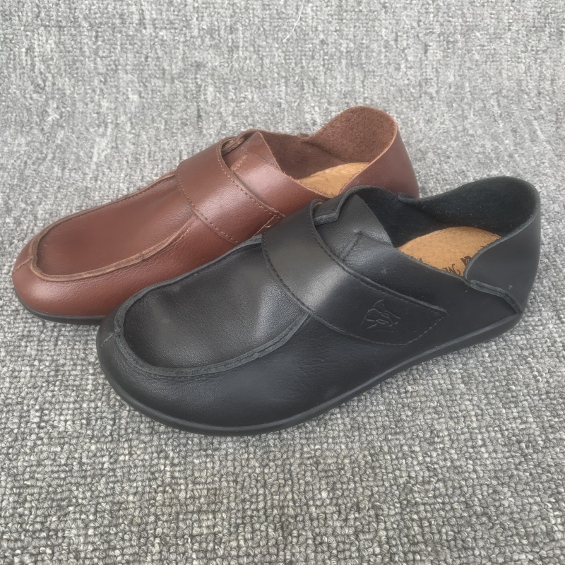 尾货清仓真皮女鞋头层牛皮妈妈鞋