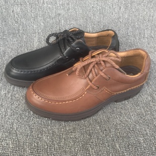 头层牛皮春秋透气软皮舒适系带休闲商务皮鞋 撤柜尾货特价 真皮男鞋