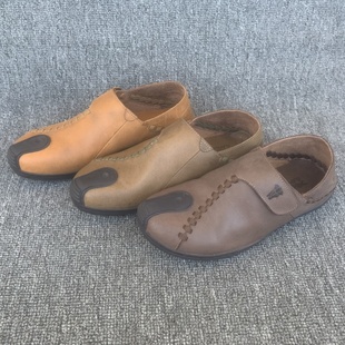 特价 撤柜尾货真皮男鞋 头层牛皮春秋透气软皮舒适一脚蹬休闲皮鞋