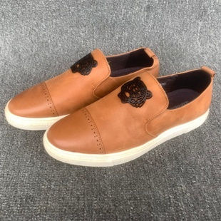 微瑕疵真皮男鞋尾货断码清仓春秋透气软皮舒适一脚蹬豆豆鞋懒人鞋