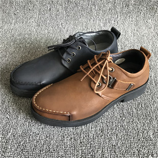 爸爸鞋 春秋透气低帮鞋 软皮系带商务休闲鞋 撤柜尾货公牛真皮男鞋
