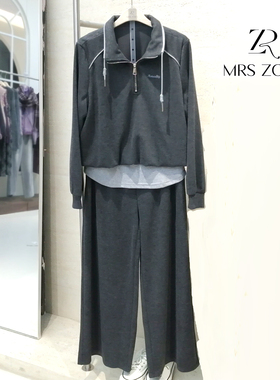MRS ZORA佐拉秋冬新款休闲时尚套装弹力宽松款54ATZ1019