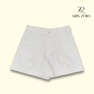 MRS 女52E1KZ1183 ZORA佐拉2025新款 白色短裤
