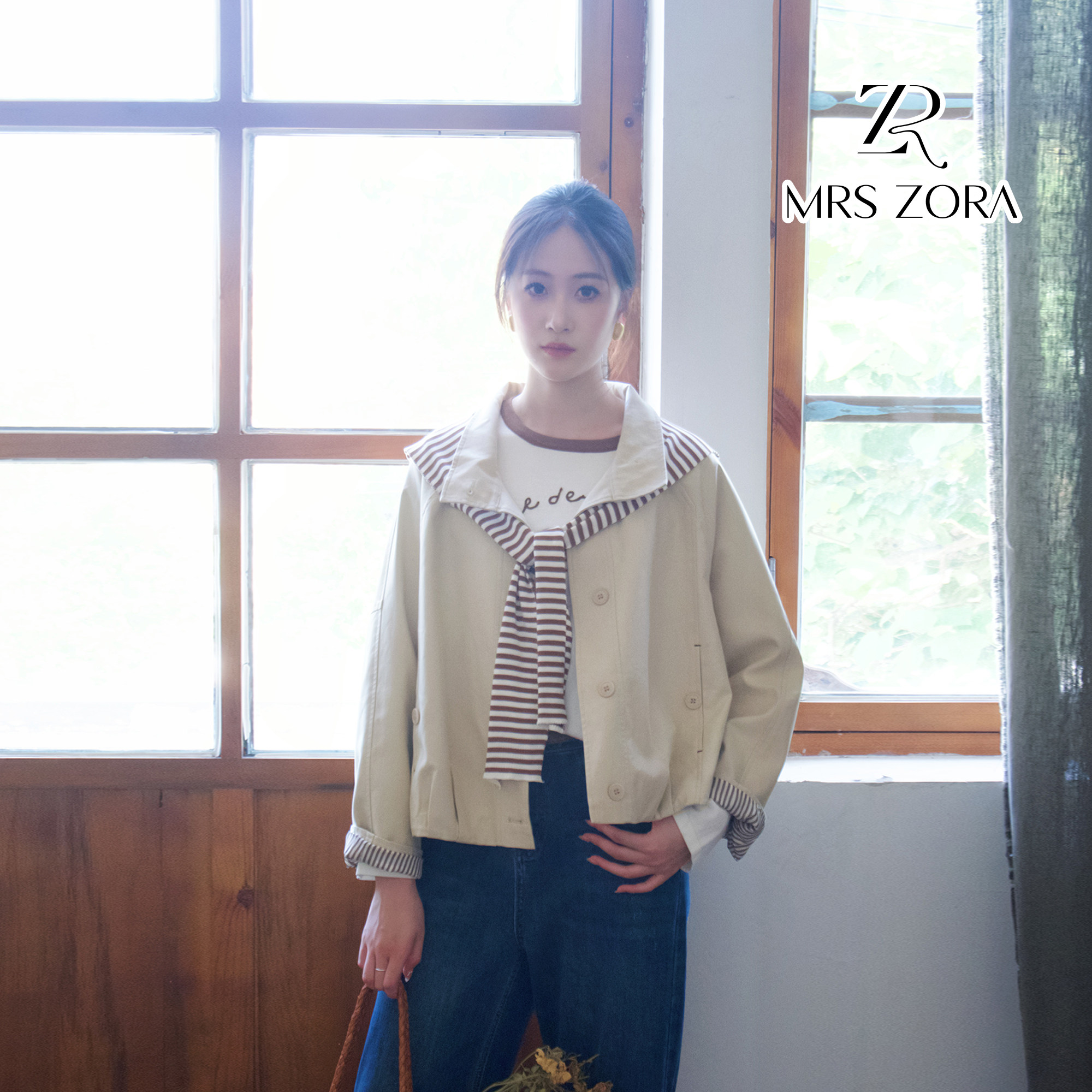 MRS ZORA佐拉秋季风衣外短外套
