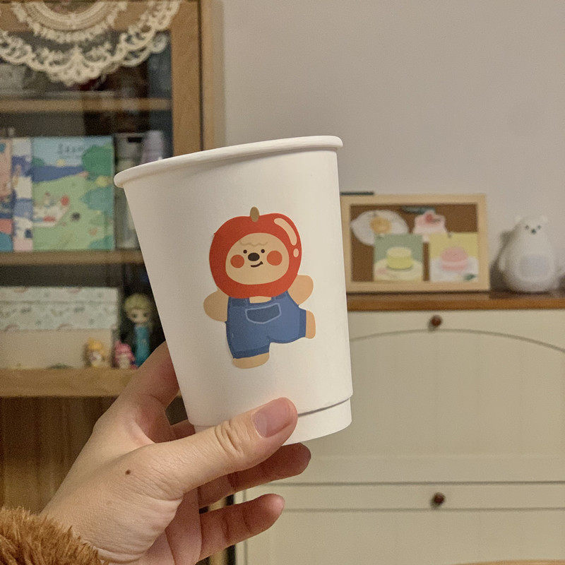 一次性咖啡杯奶茶豆浆家用纸杯子加厚带盖外卖冷热饮杯外带打包杯,餐饮具,纸杯,淘宝优惠券,粉丝福利购,淘宝优惠卷