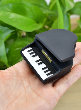 迷你树脂三角钢琴摆件