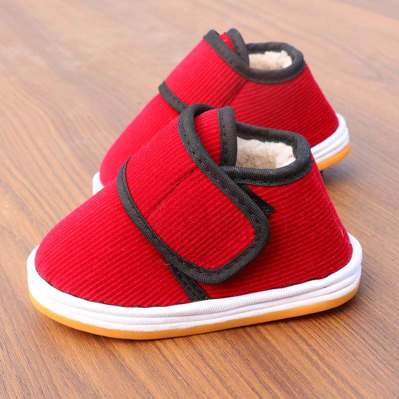 男女手工布鞋宝宝婴儿加绒保暖软底冬季软底防掉千层底4棉鞋1-3岁