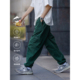 春夏绿色宽松运动长裤 RESTICK 男士 裤 3M吸湿速干日系机能束脚工装